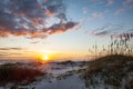 Photo of a beautiful sunrise at St Augustine Beach Florida with a wonderful sky and clouds Royalty Free Stock Photo