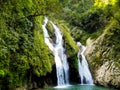 Photo of big beautiful waterfall in jungle Royalty Free Stock Photo