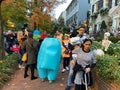 Big Halloween Crowd in Georgetown of Washington DC During October Royalty Free Stock Photo