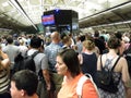 Metro Stop in Washington DC is Jam Packed