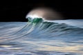 Photo of a big wave breaking with panning technique Royalty Free Stock Photo