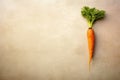 A photo of a bio carrot upper view, vegan diet, vegetarian healthy food