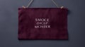 Luxurious Burgundy Smokketachermeher: Graphic Design-inspired Wall Hangings