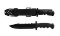 Isolated hunting and military knife