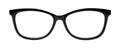 Photo of black nerd glasses isolated on white with clipping paths Royalty Free Stock Photo