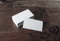 Photo of blank business cards Royalty Free Stock Photo