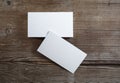 Photo of blank business cards Royalty Free Stock Photo