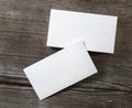 Photo of blank business cards Royalty Free Stock Photo