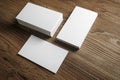 Photo of blank business cards Royalty Free Stock Photo