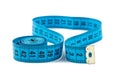 Photo blue measuring tape, cm