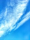 Photo of the blue sky and white clouds in the morning