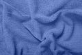 Photo of blue wave fabric Royalty Free Stock Photo