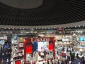 Photo of book fair in Belgrade with lots of people and stands Royalty Free Stock Photo