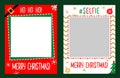 Photo booth props frame for christmas party Royalty Free Stock Photo