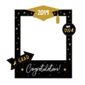 Photo booth props frame for graduation party Royalty Free Stock Photo