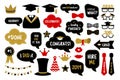 Photo booth props for graduation party photobooth Royalty Free Stock Photo