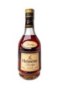 Photo of a bottle of Hennessy cognac. Royalty Free Stock Photo