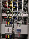 Photo of breaker with proctection and distribution cables.