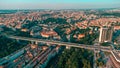 Bird`s eye view of Prague.Czech Republic