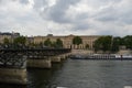 View to Centre Dominique-Vivant Devant from Pont des arts in Paris, France