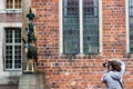 Photo of bronze statue of Bremen Town Musicians