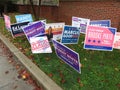 Bunch of Campaign Signs in Georgetown in Washington DC Royalty Free Stock Photo