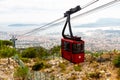 Photo of cable car to Mount Faron, Toulon, France Royalty Free Stock Photo