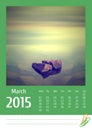 2015 photo calendar. March.