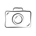 Photo camera doodle icon 1