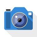 Photo camera flat icon Royalty Free Stock Photo