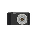 Photo camera flat icon symbol. Vector photographer equipment