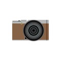 Photo camera flat icon symbol. Vector photographer equipment