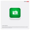 Photo camera icon Green Web Button Royalty Free Stock Photo