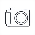 Photo Camera icon in trendy design style. Royalty Free Stock Photo