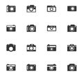 photo camera icon set Royalty Free Stock Photo