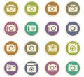 Photo camera icon set Royalty Free Stock Photo