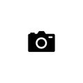 Photo camera icon and simple flat symbol for web site, mobile, logo, app, UI Royalty Free Stock Photo