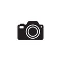 Photo Camera icon vector Photography flat sign symbols logo illustration isolated on white beautiful black color Royalty Free Stock Photo