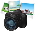 Photo camera illustration Royalty Free Stock Photo