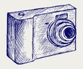 Photo camera illustration Royalty Free Stock Photo