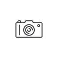 Photo camera line icon