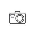 Photo camera line icon