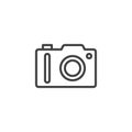 Photo camera line icon