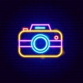 Photo Camera Neon Sign