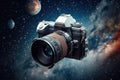 Photo camera in outer space