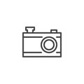 Photo camera outline icon Royalty Free Stock Photo