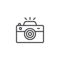 Photo camera outline icon Royalty Free Stock Photo