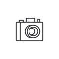 Photo camera outline icon Royalty Free Stock Photo