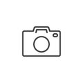 Photo camera outline icon Royalty Free Stock Photo