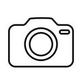 Photo camera vector icon. Cam vector icon. Photo camera illustration symbol for web sites or mobile devise.